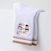 Pilates Grip Crew Pattern Socks