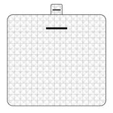 Thickened Waterproof Picnic Blanket - Portable Outdoor Beach Mat for Camping and Hiking 150*200cm(White plaid)