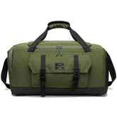 Green Dry Wet Separation Gym Bag - Yoga Fitness Travel Duffel - Shoe Compartment