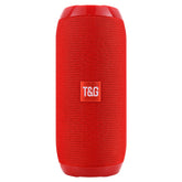 Red Portable Bluetooth Speaker - HiFi 360 Degree Audio Wireless Mini Speaker, Support Hands-free Calling