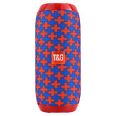 Red (cross red) Portable Bluetooth Speaker - HiFi 360 Degree Audio Wireless Mini Speaker, Support Hands-free Calling