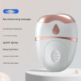 Portable Nano Mist Eye Massager & Humidifier - USB-C, Hot Compress, Wrinkle Reduction & Deep Hydration(White)