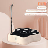 Beige Cute Paw Print Self-Stirring Coaster - Electric Coffee & Milk Mixer