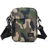 Green camouflage Mini Streetwear Oxford Cloth Crossbody Bag - Ultra-Light (200g) Fashion Sling Pack, Fits 8-inch Tablet