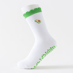Pilates Crew Grip Socks