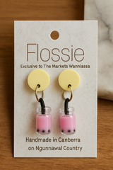 Flossie Boba Tea Earrings