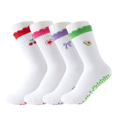 Pilates Crew Grip Socks
