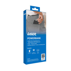 Laser Slim 5000mAh Portable Power Bank Black