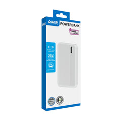 Laser Slim 5000mAh Portable Power Bank White