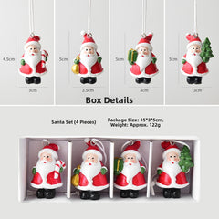 Christmas gift Christmas mini resin snow house Christmas tree pendant