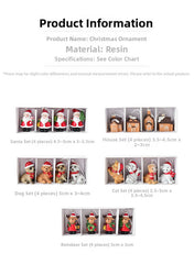 Christmas gift Christmas mini resin snow house Christmas tree pendant