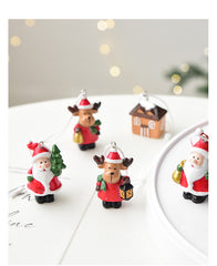 Christmas gift Christmas mini resin snow house Christmas tree pendant