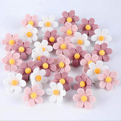 Push Pins - 30 pieces - Flower-shaped push pins - Flower pins for notice boards - Pin board pins - Decorative push pins - Suitable for notice boards, offices, schools and home use.