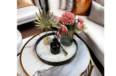 Bloom Flower Tray & Fragrance Diffuser Set - White