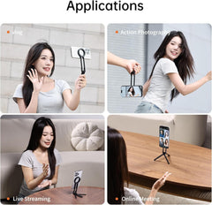 ULANZI MA30 Magnetic Phone Tripod Stand for iPhone - Aluminium Maglock Smartphone Mini Tripod Pocket Cell Phone Stand Dual-Sided Magnet Quick Mount Compatible with iPhone 16 15 14 13 12 Magsafe
(Red)