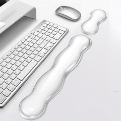 Large Green Silicone Keyboard Wrist Rest & Mouse Pad - Small Green