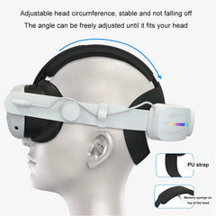 Foldable Rgb Headset for Meta Quest 3 - Usb Rechargeable - White