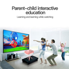 Mini Led Projector With Tripod Mount - Supports Av / Hdmi / Usb / Tf - 1080P Hd - Yellow White