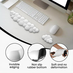 Memory Foam Mouse Pad With Wrist Rest - Purple
