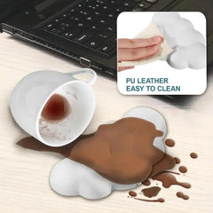 Memory Foam Mouse Pad With Wrist Rest - Purple
