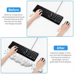 Memory Foam Mouse Pad With Wrist Rest - Purple
