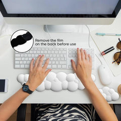 Memory Foam Mouse Pad With Wrist Rest - Purple