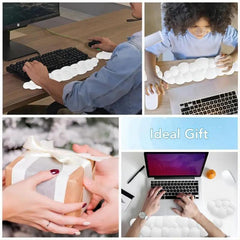 Memory Foam Mouse Pad With Wrist Rest - Purple