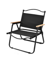 Portable camping Cryt chair-carbon steel black 78*52*50cm