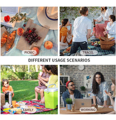 Beige Waterproof Insulated Lunch Bag - Leakproof Thermal Cooler for Food and Drinks