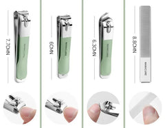 18-Piece Manicure and Pedicure Set - Stainless Steel Nail Clipper Kit | Professional Nail Care Grooming Tools | Compact Portable Case