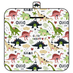 Thickened Waterproof Picnic Blanket - Portable Outdoor Beach Mat for Camping and Hiking 150*200cm(Dinosaur)