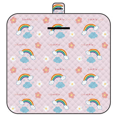 Thickened Waterproof Picnic Blanket - Portable Outdoor Beach Mat for Camping and Hiking 150*200cm(Rainbow)