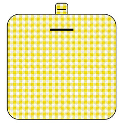 Thickened Waterproof Picnic Blanket - Portable Outdoor Beach Mat for Camping and Hiking 150*200cm(Yellow plaid)