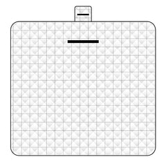 Thickened Waterproof Picnic Blanket - Portable Outdoor Beach Mat for Camping and Hiking 150*200cm(White plaid)