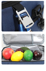 Khaki 23L Extra Large Insulated Cooler Bag with Double Layers - Perfect for Camping, Picnics, and Outdoor Adventures