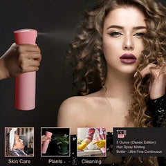 Complete Hair Styling Kit with Detangling Brushes, Combs, Spray Bottle, and Accessories(black)
