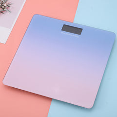 Smart USB Rechargeable Digital Bathroom Scale - Measures Body Weight & Temperature(Gradient purple)