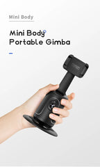 White AI Smart Auto Tracking Phone Holder - 360° Rotation Face & Body Tracking Mount