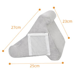 Black Soft Multi-Angle Tablet Pillow Stand - Comfy Reading & Viewing Holder for iPads, Books, eReaders