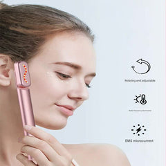 RF EMS Eye Beauty Device - 42C Constant Temperature, Microcurrent & Red Light Therapy for Eye Care(Gray)