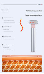 RF EMS Eye Beauty Device - 42C Constant Temperature, Microcurrent & Red Light Therapy for Eye Care(Gray)