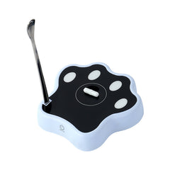 Blue Cute Paw Print Self-Stirring Coaster - Electric Coffee & Milk Mixer