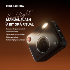 Mini Retro Keychain Camera - 48MP Photos, 1080P HD Video with Built-in Filters & Flash(Khaki Brown)