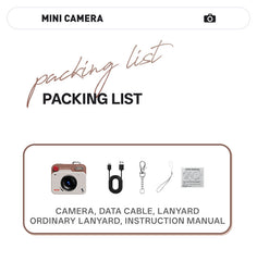 Mini Retro Keychain Camera - 48MP Photos, 1080P HD Video with Built-in Filters & Flash(Khaki Brown)