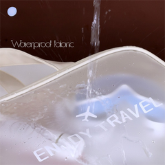 Beige Waterproof Wet Dry Separation Travel Bag - Gym, Beach, Swim, Sports Tote with Shoe Compartment(Filming props are not included)