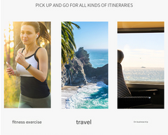 Blue Expandable Large Capacity Travel Bag - Short Trip Duffle with Trolley Sleeve, Maternity & Gym Storage (47x17x30 cm)