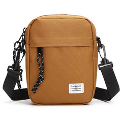 Ochre Mini Streetwear Oxford Cloth Crossbody Bag - Ultra-Light (200g) Fashion Sling Pack, Fits 8-inch Tablet