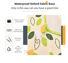 Red and White Plaid Foldable Waterproof & Moisture-Proof Picnic Blanket 150x100CM - 600D Three-Layer Composite Oxford Extra Large Mat for Beach & Camping