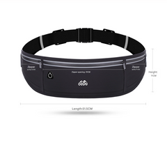 Light purple Adjustable Running Belt - Fits Large Phones, Reflective, Earphone Port