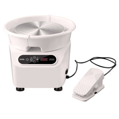 VEVOR Pottery Wheel, 10 inch Pottery Forming Machine, 350W Electric Wheel for Pottery with Foot Pedal and LCD Touch Screen, Direct Drive Ceramic Wheel with Shaping Tools for DIY Art Craft, White